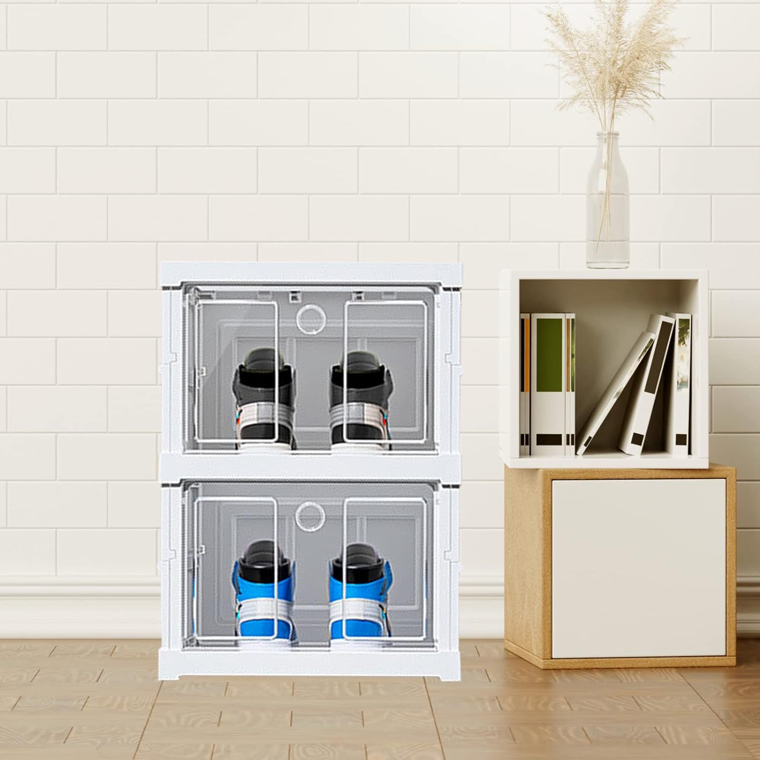 Stackable Multifunctional Storage, for Clothes Foldable Drawer Shelf Basket Utility Cart Rack Storage Organizer Cart for Kitchen, Pantry Closet, Bedroom, Bathroom, Laundry (2 / Layer 1 Pc) Stackable Multifunctional Storage, for Clothes Foldable Drawer Shelf Basket Utility Cart Rack Storage Organizer Cart for Kitchen, Pantry Closet, Bedroom, Bathroom, Laundry (2 / Layer 1 Pc)